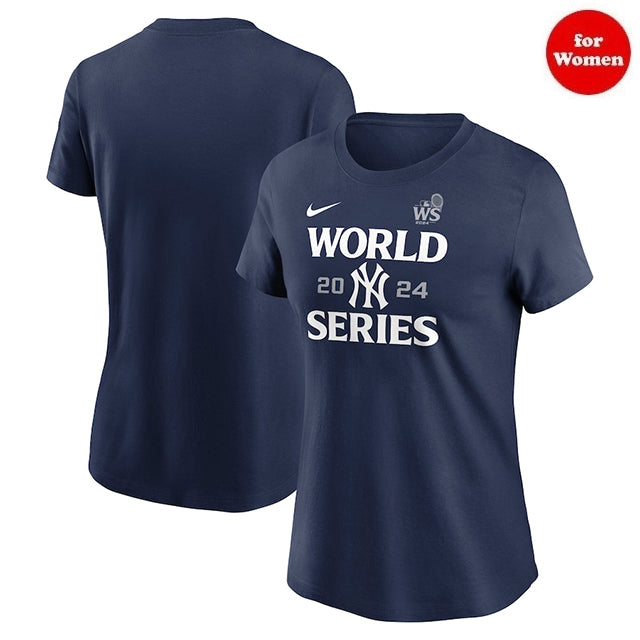 2024 ワールドシリーズモデル 女性用 海外取寄 ナイキ Tシャツ ニューヨーク ヤンキース WOMEN'S MLB WORLD SERIES AUTHENTIC COLLECTION LEGEND T-SHIRT NAVY