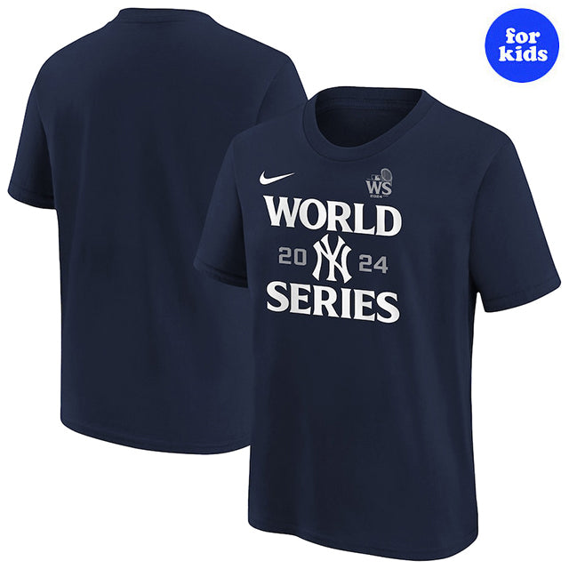 2024 ワールドシリーズモデル 子供用 海外取寄 ナイキ Tシャツ ニューヨーク ヤンキース YOUTH MLB WORLD SERIES AUTHENTIC COLLECTION LEGEND T-SHIRT NAVY