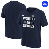 2024 ワールドシリーズモデル 子供用 海外取寄 ナイキ Tシャツ ニューヨーク ヤンキース YOUTH MLB WORLD SERIES AUTHENTIC COLLECTION LEGEND T-SHIRT NAVY