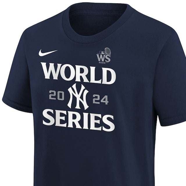 2024 ワールドシリーズモデル 子供用 海外取寄 ナイキ Tシャツ ニューヨーク ヤンキース YOUTH MLB WORLD SERIES AUTHENTIC COLLECTION LEGEND T-SHIRT NAVY