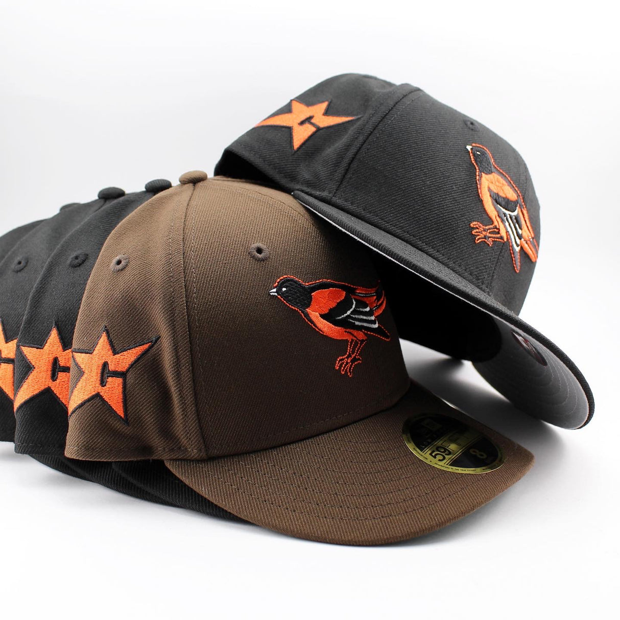 ニューエラ LP59FIFTY カーペット カンパニー ボルチモア オリオールズ MLB LOW-CROWN FITTED CAP BLACK