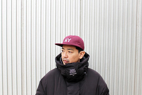 クーパーズタウンボールキャップ ニューヨーク ブラックヤンキース 1936 WOOL SAGE STRAPBACK CAP MAROON