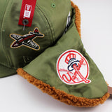 ニューエラ キャップ 59FIFTY ニューヨーク ヤンキース ALPHA INDUSTRIES DOGEAR FITTED CAP OLIVE