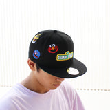 ニューエラ 59FIFTY キャップ セサミストリート ALL-POVER FITTED CAP BLACK
