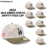 ニューエラ キャップ 59FIFTY 2025 MLB ARMED FORCES STARS N STRIPES FITTED CAP LT BEIGE OLIVE NEW ERA