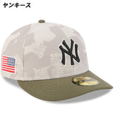 ニューエラ キャップ 59FIFTY 2025 MLB ARMED FORCES STARS N STRIPES FITTED CAP LT BEIGE OLIVE NEW ERA