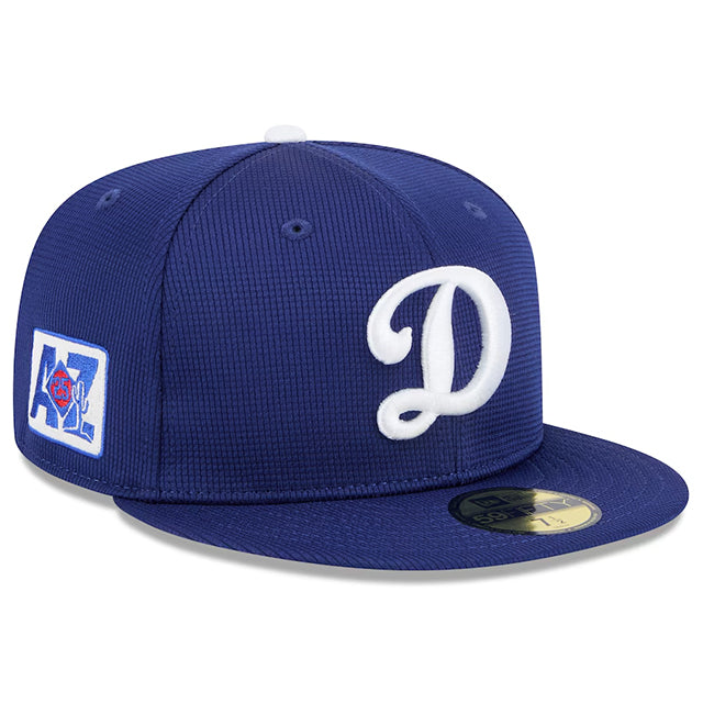 ニューエラ キャップ 海外取寄 59FIFTY ロサンゼルス ドジャース2025 MLB SPRING TRAINING BP FITTED CAP ROYAL BLUE