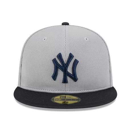 ニューエラ キャップ 海外取寄 59FIFTY ニューヨーク ヤンキース 2025 MLB SPRING TRAINING BP FITTED CAP GREY-NAVY