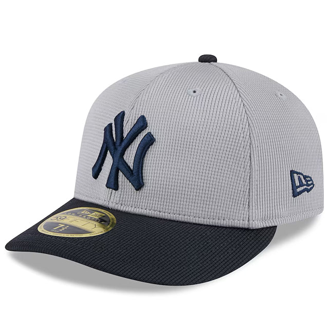 ニューエラ キャップ 海外取寄 LP59FIFTY ニューヨーク ヤンキース 2025 MLB SPRING TRAINING FITTED CAP GREY-NAVY