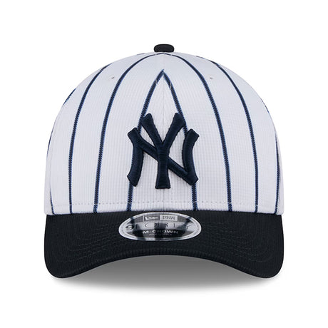 ニューエラ キャップ 9FORTY M-CROWN スナップバック ニューヨーク ヤンキース MLB 2025 MLB SPRING TRAINING SNAPBACK CAP WHITE-NAVY