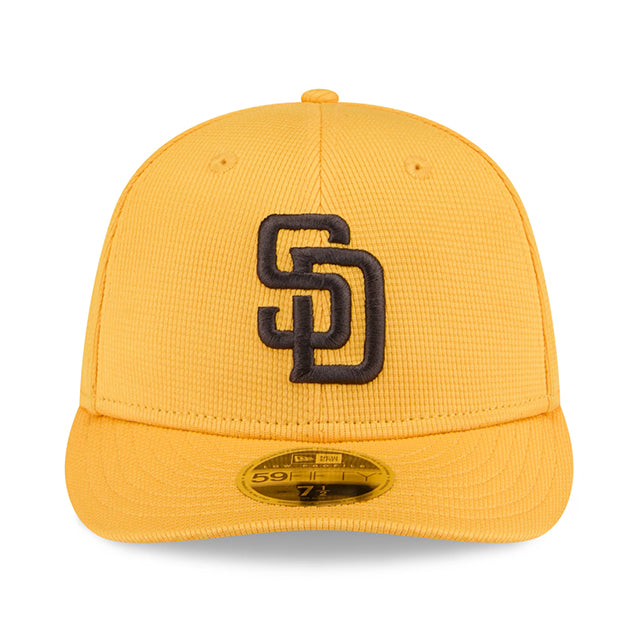 ニューエラ キャップ 海外取寄 LP59FIFTY サンディエゴ パドレス 2025 MLB SPRING TRAINING FITTED CAP GOLD