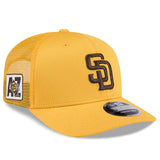 ニューエラ キャップ 9SEVENTY ストレッチ スナップバック サンディエゴ パドレス 2025 MLB SPRING TRAINING BP STRETCH MESH SNAPBACK CAP GOLD