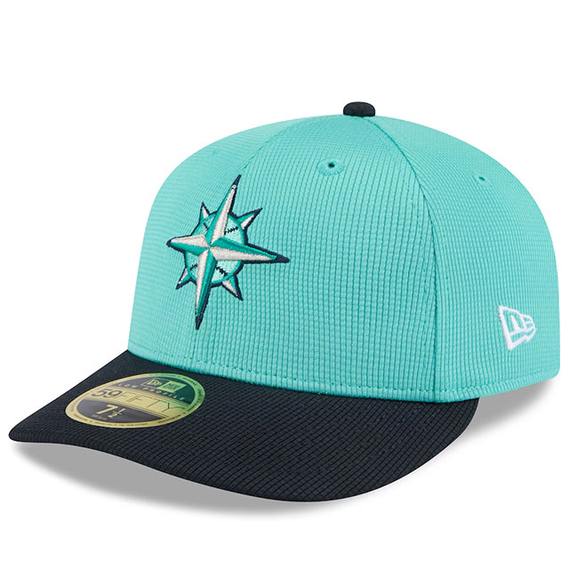 ニューエラ キャップ 海外取寄 LP59FIFTY シアトル マリナーズ 2025 MLB SPRING TRAINING FITTED CAP AQUA-NAVY