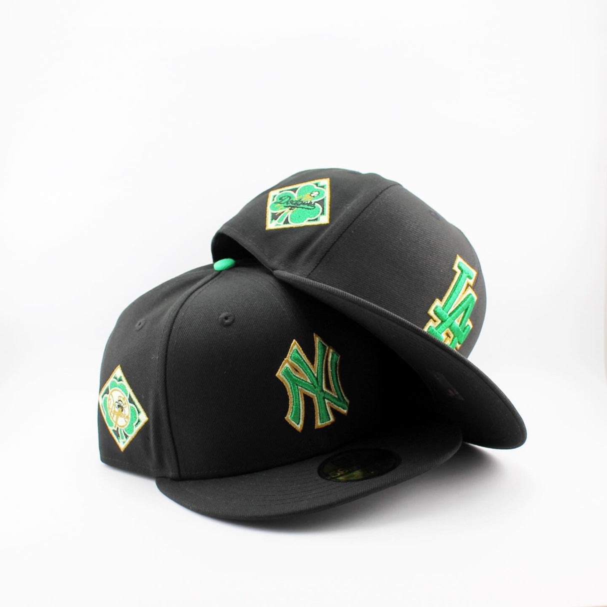 ニューエラ キャップ 59FIFTY ロサンゼルス ドジャース MLB ST PATRICKS DAY FITTED CAP BLACK