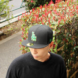 ニューエラ キャップ 59FIFTY ロサンゼルス ドジャース MLB ST PATRICKS DAY FITTED CAP BLACK
