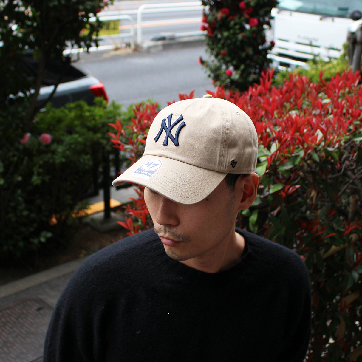 47ブランド キャップ ニューヨーク ヤンキース MLB CLEAN UP KHAKI
