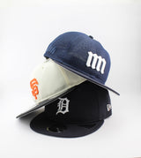 Powered by GORO (MIN-NANO) ニューエラ キャップ RC9FIFTY FLAT VISOR MESH SNAPBACK CAP NAVY