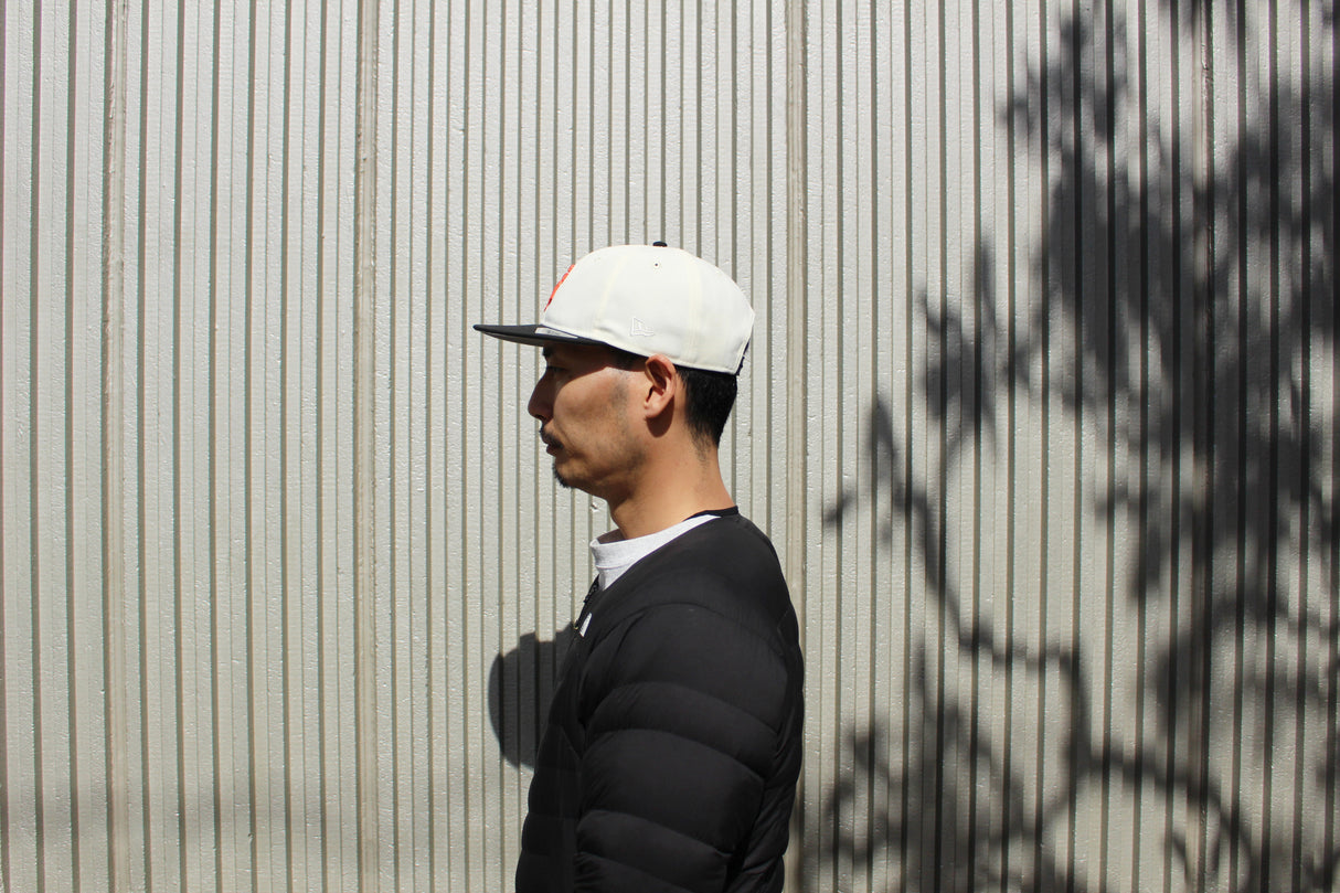 Powered by GORO (MIN-NANO) ニューエラ キャップ RC9FIFTY サンフランシスコ ジャイアンツ MLB FLAT VISOR SNAPBACK CAP CHROME BLACK