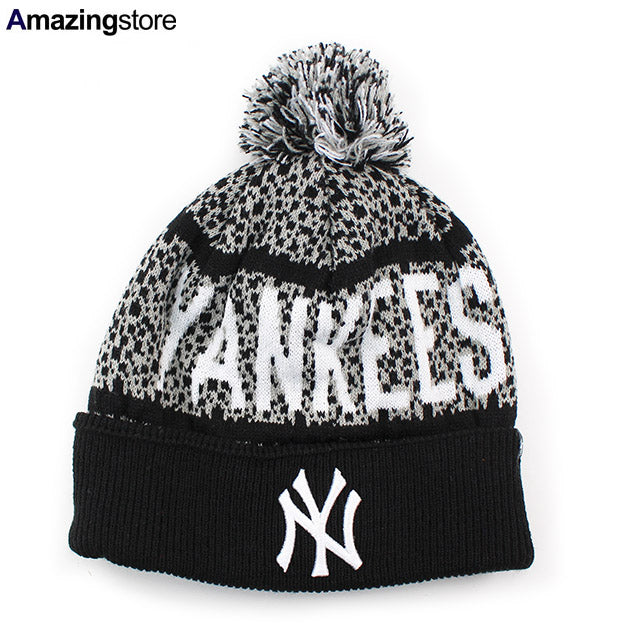 47ブランド ニット ビーニー ニューヨーク ヤンキース MLB BEDROCK KNIT BEANIE BLACK-GREY