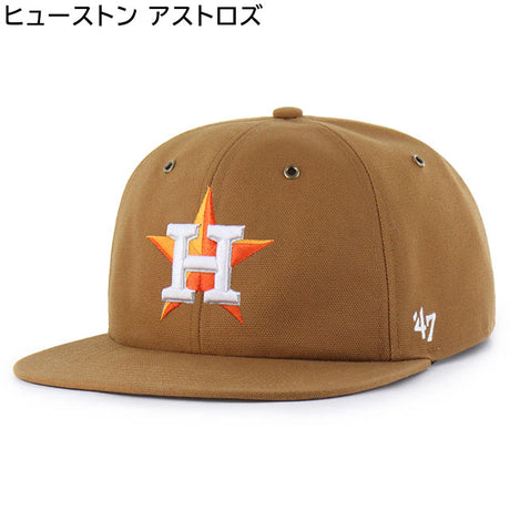 海外取寄 47ブランド MLB カーハート CARHARTT 47BRAND CAPTAIN RL RELAXED FIT CAP BROWN