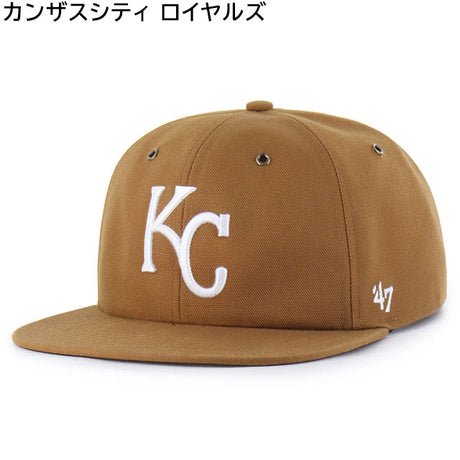 海外取寄 47ブランド MLB カーハート CARHARTT 47BRAND CAPTAIN RL RELAXED FIT CAP BROWN