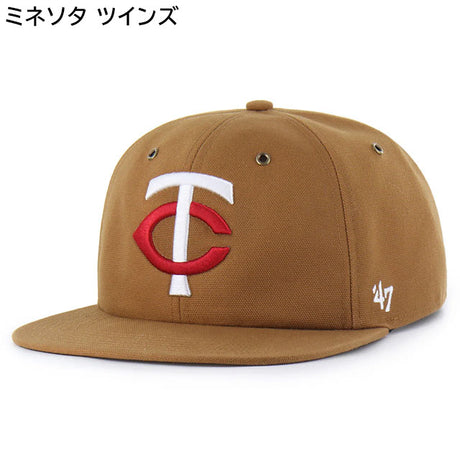 海外取寄 47ブランド MLB カーハート CARHARTT 47BRAND CAPTAIN RL RELAXED FIT CAP BROWN