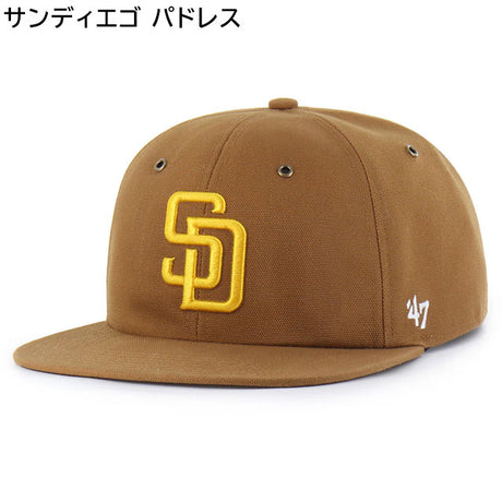 海外取寄 47ブランド MLB カーハート CARHARTT 47BRAND CAPTAIN RL RELAXED FIT CAP BROWN