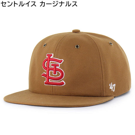 海外取寄 47ブランド MLB カーハート CARHARTT 47BRAND CAPTAIN RL RELAXED FIT CAP BROWN