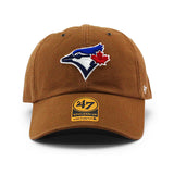 47ブランド キャップ カーハート トロント ブルージェイズ MLB CLEAN UP BROWN