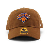 47ブランド キャップ カーハート ニューヨーク ニックス NBA CLEAN UP STRAPBACK BROWN