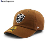 47ブランド キャップ カーハート ラスベガス レイダース NFL CLEAN UP BROWN