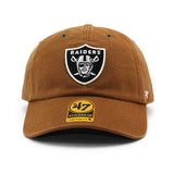 47ブランド キャップ カーハート ラスベガス レイダース NFL CLEAN UP BROWN