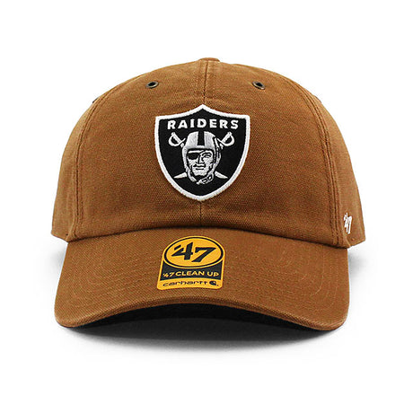 47ブランド キャップ カーハート ラスベガス レイダース NFL CLEAN UP BROWN
