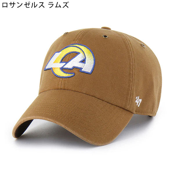 海外取寄 47ブランド キャップ NFL カーハート CARHARTT 47BRAND CLEAN UP BROWN