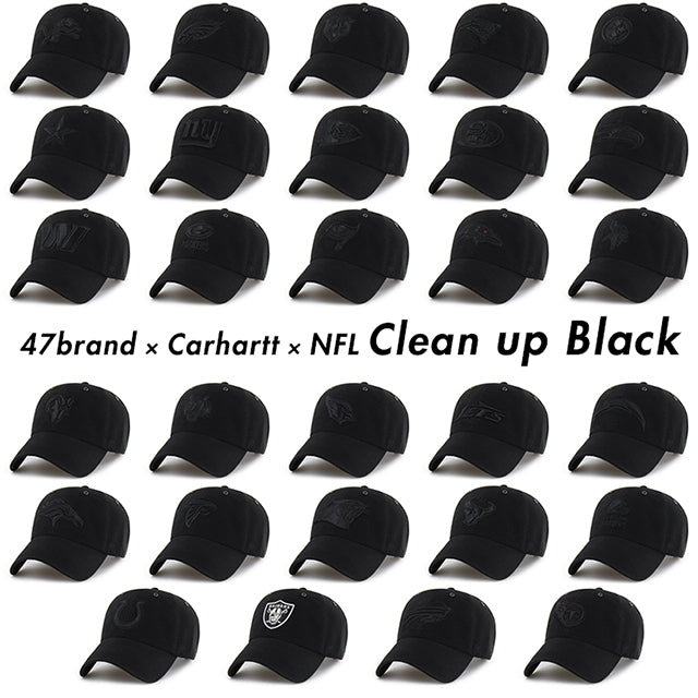 海外取寄 47ブランド キャップ NFL カーハート CARHARTT 47BRAND CLEAN UP BLACK
