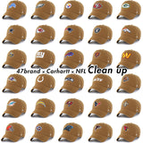 海外取寄 47ブランド MLB カーハート CARHARTT 47BRAND NFL CLEAN UP BROWN