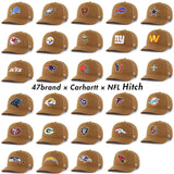 海外取寄 47ブランド キャップ NFL カーハート CARHARTT 47BRAND HITCH BROWN
