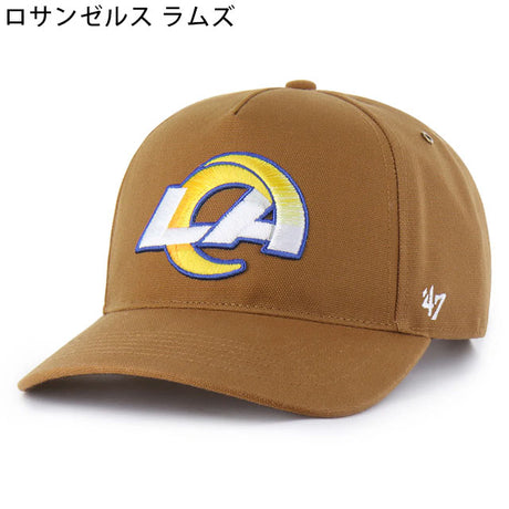 海外取寄 47ブランド キャップ NFL カーハート CARHARTT 47BRAND HITCH BROWN