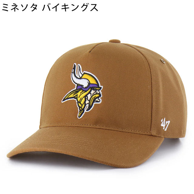 海外取寄 47ブランド キャップ NFL カーハート CARHARTT 47BRAND HITCH BROWN