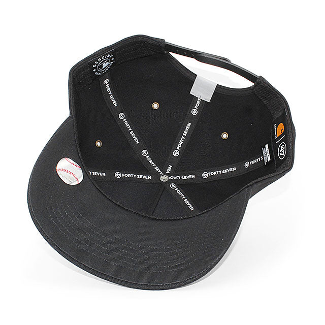 47ブランド キャップ カーハート ロサンゼルス ドジャース MLB CARHARTT 47BRAND HITCH SNAPBACK CAP BLACKOUT
