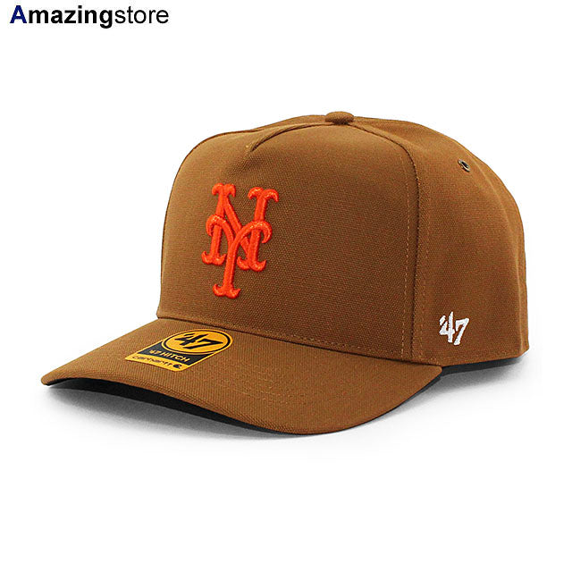 47ブランド キャップ カーハート ニューヨーク メッツ MLB HITCH SNAPBACK CAP BROWN