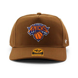 47ブランド NBA カーハート ニューヨーク ニックス CARHARTT 47BRAND HITCH SNAPBACK CAP BROWN