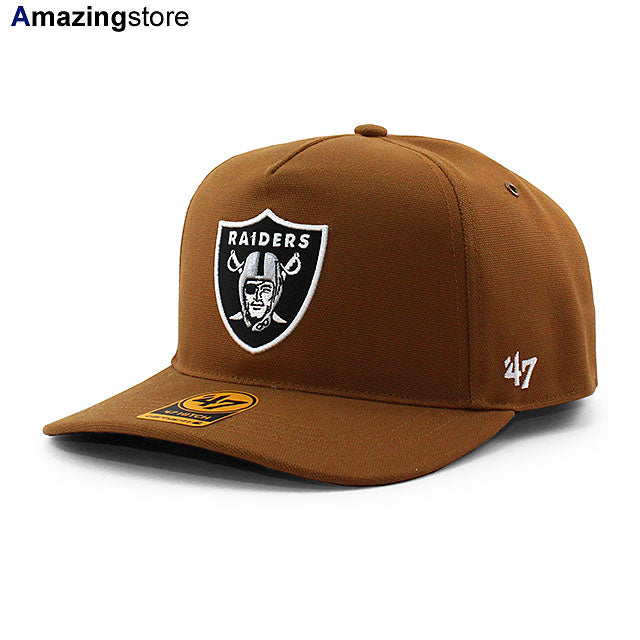47ブランド キャップ カーハート ラスベガス レイダース NFL HITCH SNAPBACK CAP BROWN
