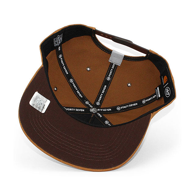 47ブランド キャップ カーハート ラスベガス レイダース NFL HITCH SNAPBACK CAP BROWN