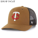 海外取寄 47ブランド MLB カーハート CARHARTT 47BRAND TRUCKER MESH CAP BROWN