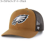 海外取寄 47ブランド キャップ NFL カーハート CARHARTT 47BRAND TRUCKER MESH BROWN DUCK トラッカーメッシュキャップ ブラウン