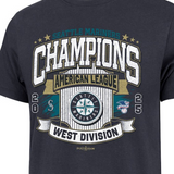 2025 アメリカンリーグ西地区チャンピオン 海外取寄 47ブランド Tシャツ シアトル マリナーズ MLB 2025 AL WEST DIVISION CHAMPIONS FRANKLIN T-SHIRTS NAVY