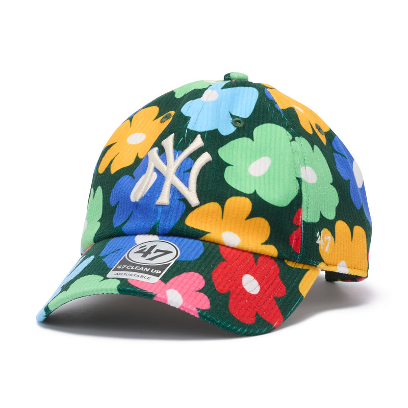47ブランド キャップ ニューヨーク ヤンキース MLB FLORAL CORDUROY CLEAN UP MULTI COLOR