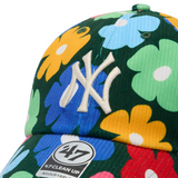 47ブランド キャップ ニューヨーク ヤンキース MLB FLORAL CORDUROY CLEAN UP MULTI COLOR