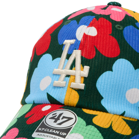 47ブランド キャップ ロサンゼルス ドジャース MLB FLORAL CORDUROY CLEAN UP MULTI COLOR
